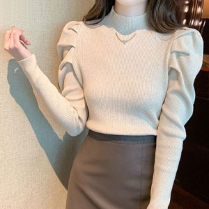 포커스 볼륨소매골지네크리스셋니트 PBVFF3F3KT2301