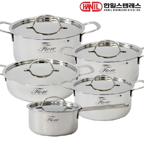 한일스텐레스  피오레 통3중 스텐냄비 5종