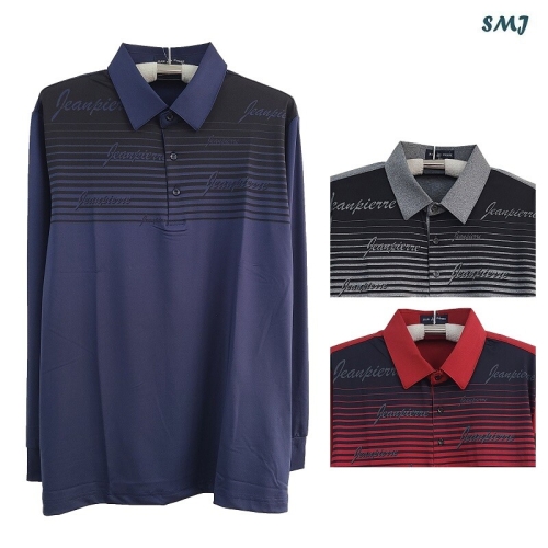 에스엠진 SMJ1748 잔피엘 남자 긴팔 카라 티셔츠 중 남성 봄 가을