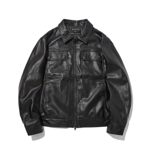 인터크루 인조가죽트러커자켓 블랙 ITX3UJ05ABK