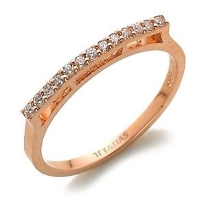 타티아스  GR-469A 14K 골드 반지, 이니셜 무료, , 평생 A/S