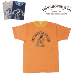 웨어하우스 투톤 반팔 티 셔츠 23AW 존글루코우 JG-CS08 Grants Pass