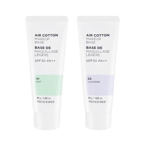 더페이스샵 1+1 2개선택 에어코튼 메이크업 베이스