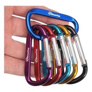 D형 카라비너 6.7cm 4개