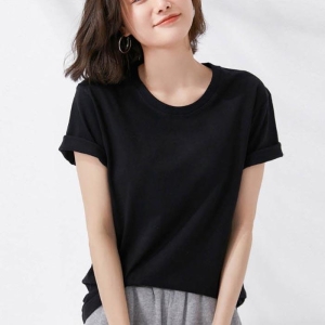 리더스 여성 노브라 라운드 티셔츠 캡내장 반팔티 10990380