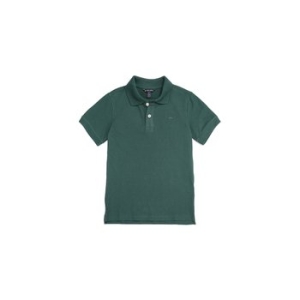비비 키즈 남아 코튼 피케 숏-슬리브 로고 폴로 셔츠 그린 NTKB2678IDF