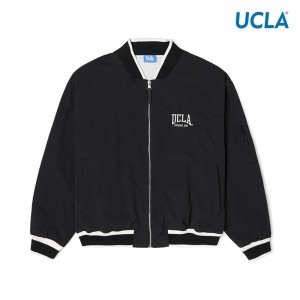 유씨엘에이 진유니 공용 포인트자수 바시티 점퍼 UZ8UJ80