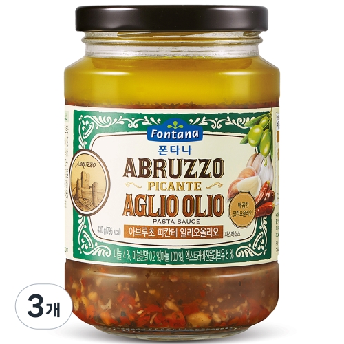 폰타나 아브루초 피칸테 알리오올리오 파스타소스 430g