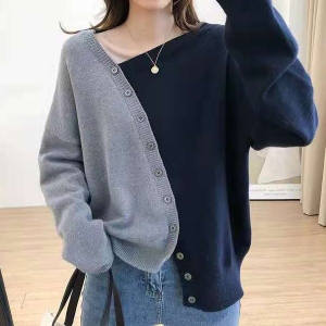 리블리크 지아니 배색 언발란스 니트_RB4LK101