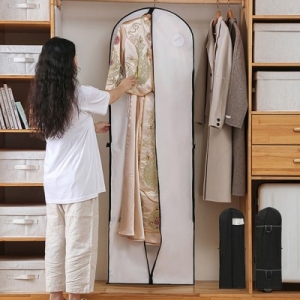 오너클랜  웨딩드레스 커버 롱 한복 코트 방지 손잡이 옷커버
