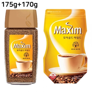 동서식품 맥심 모카골드 마일드 병커피 알커피 리필커피 345g 아메리카노 블랙커피 사무실커피 동서블랙커피 커피만