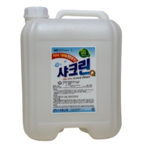 푸른신화 샤크린Q18L 대용량 작업복 찌든때 세탁 정비복 고농축 세제 빨래방 기계유 애벌빨래 업소용