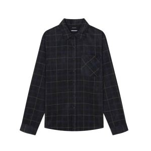 잠뱅이 FW 남성 세미오버핏 프린트 체크셔츠 2color AM3WWH602