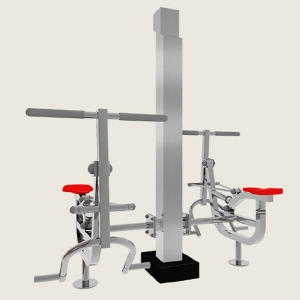 우리  WRSP-4805 노젓기 2인용 스텐 야외운동기구