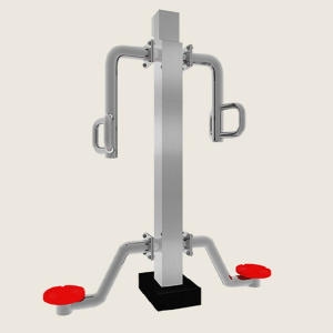 우리  WRSP-4809 허리돌리기 2인용 스텐 야외운동기