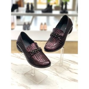 앙세르 ANCER 세이브존08 라운드토 사슬장식 3.5cm 로퍼힐 ANGR6111