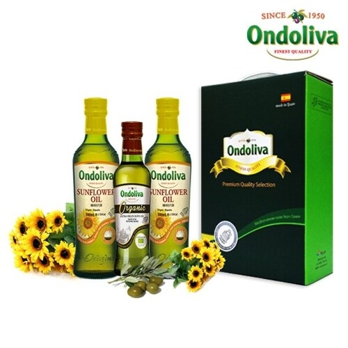 온돌리바 엑스트라버진 올리브유 500ml 2병 + 유기농 엑스트라버진 올리브유 250ml 1병