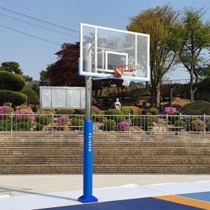 우리  고정식농구대 WR3143S 스텐 1면 원기둥