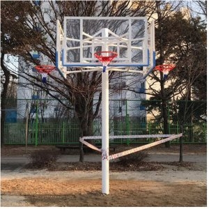 우리  고정식농구대 WR3135K 3면 원기둥 일반림
