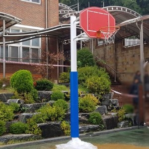 우리  고정식농구대 WR3143PE 1면 원기둥 PE