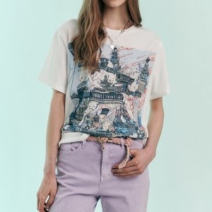 마쟈 판타지 일러스트 블라우스 티셔츠 ZC08QT012ON