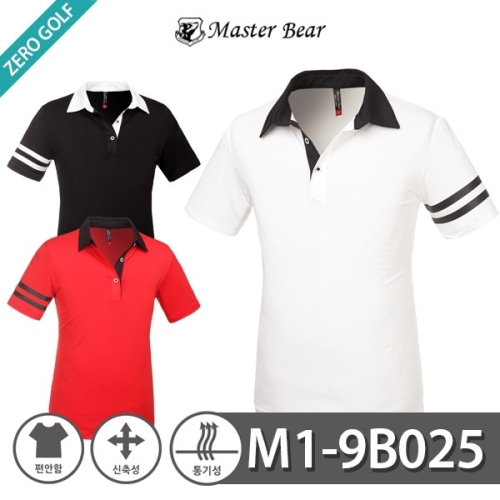 마스터베어 MASTER BEAR    이선 포인트 카라 반팔티셔츠 Model No_M1-9B025