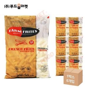 팜프리츠  프렌치 후라이 크링클컷 12mm 2kg /냉동 한박스 2kg 6ea