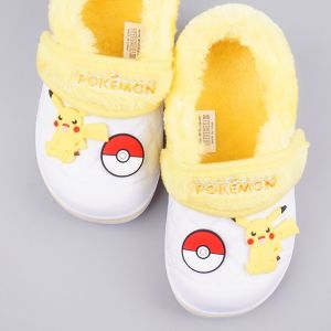 포켓몬스터 피카츄 방한 털실내화