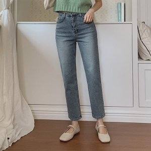 트위 데보라 스트레이트 데님 팬츠 tje0389
