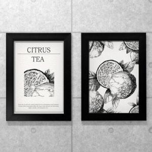 꾸밈  아트박스 iy628-흑백스케치_차2_액자세트