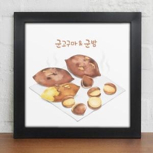 꾸밈  아트박스 ct039-맛좋은겨울거리음식_인테리어액자