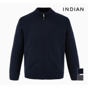 인디안 골조직 방모 집업 가디건_MITBCWWA431