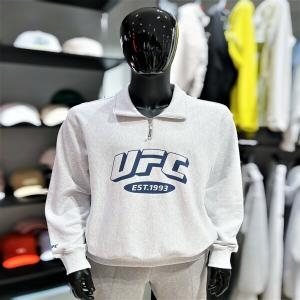 UFC SPORT 아치 로고 릴렉스핏 하프집업 맨투맨 U2SWU3304