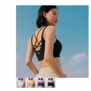 제인코트  썬업 스포츠브라탑 ENA3101-BK