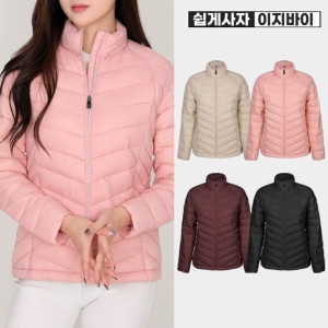 이지바이 스타일미 겨울 여성 프리미엄 다운 웰론 슬림 경량 패딩 자켓 W4WJ04