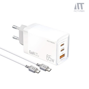액티몬  PD PPS 65W 3포트 GaN 충전기 MON-PD65W-HC7
