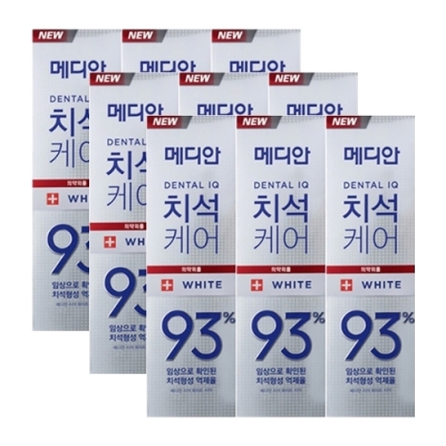 아모레퍼시픽 메디안 덴탈IQ 치석케어(93%) 화이트 치약 120g