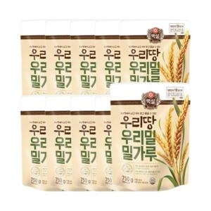 백설 우리땅 우리밀 밀가루 750g