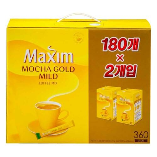동서식품 맥심 모카골드 마일드 커피 믹스 180개입 2박스