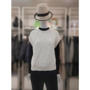 SI 세이브존04 다이아몬드 패턴 니트 조끼 SFV129350CR