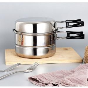 RT  캠핑 야외 찜기 코펠세트 1P 스텐 접이식 다용도 W93A41A