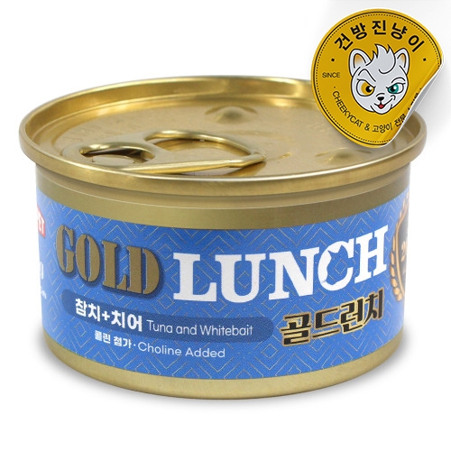  드림펫푸드 프리미엄 골드 런치캔 치어 참치 80g [1개]