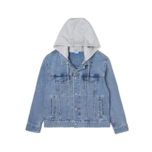 유씨엘에이 유니 후드 탈부착 데님 트러커 자켓 UZ9DJ8A