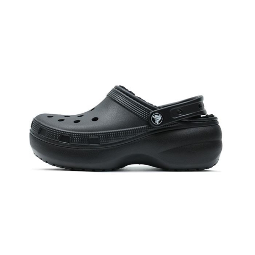 크록스 여성 클래식 플랫폼 라인드 클로그_207938