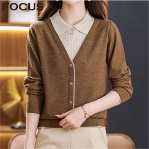 포커스 카라레이어드니트_VF3F3KT2381