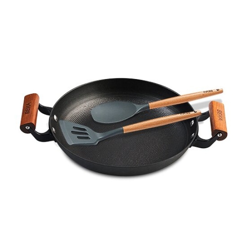 베카  시즈닝 무쇠 양수 그리들팬+키친툴