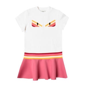 펜디 키즈 백 버그 원피스 JFB381 AEY5 F0TU9