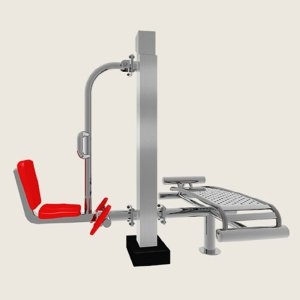 우리  WRSP-4872 오금펴기+윗몸일으키기 2인용 스텐