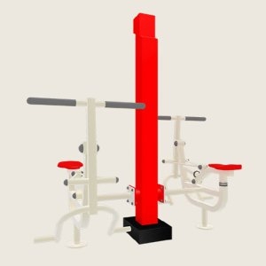 우리  WRSP-4905 노젓기 2인용 철재 야외운동기구