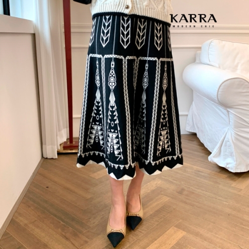카라 KARRA 샹들리에 니트스커트 A3F1305